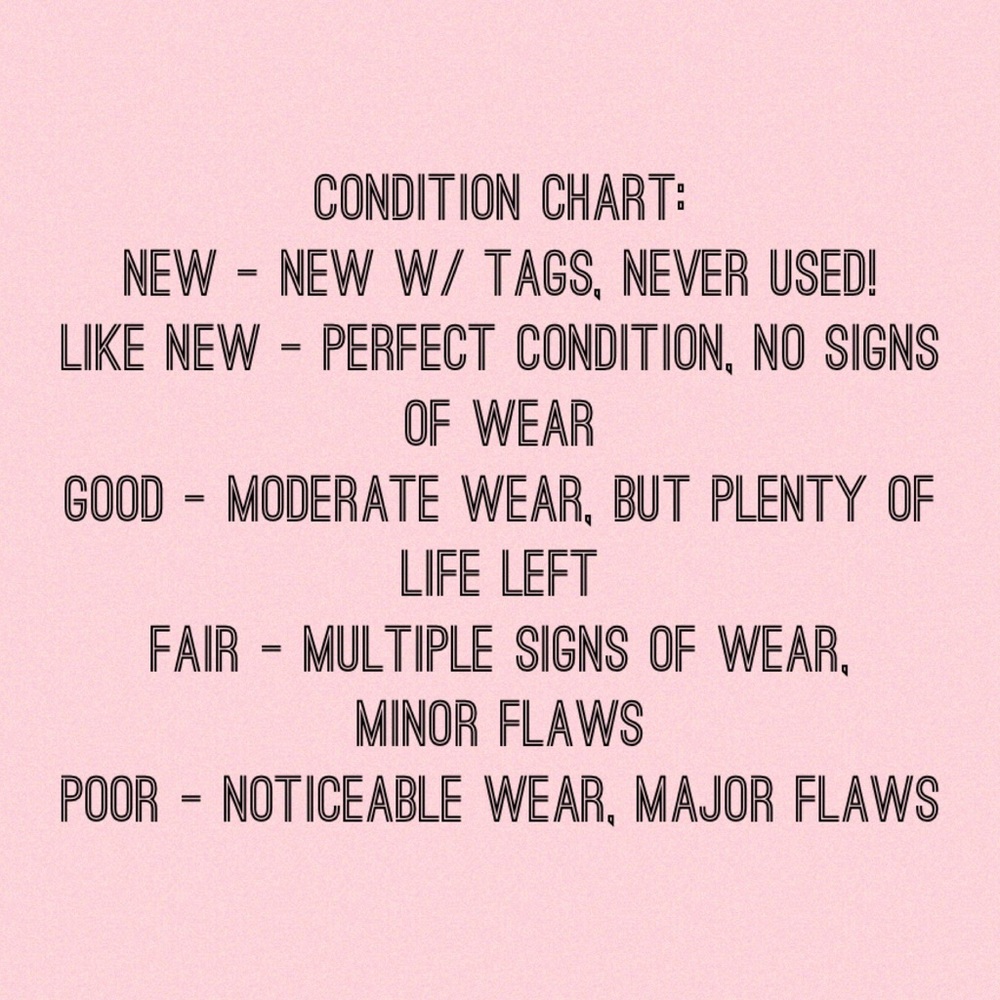 Condition Chart🛍